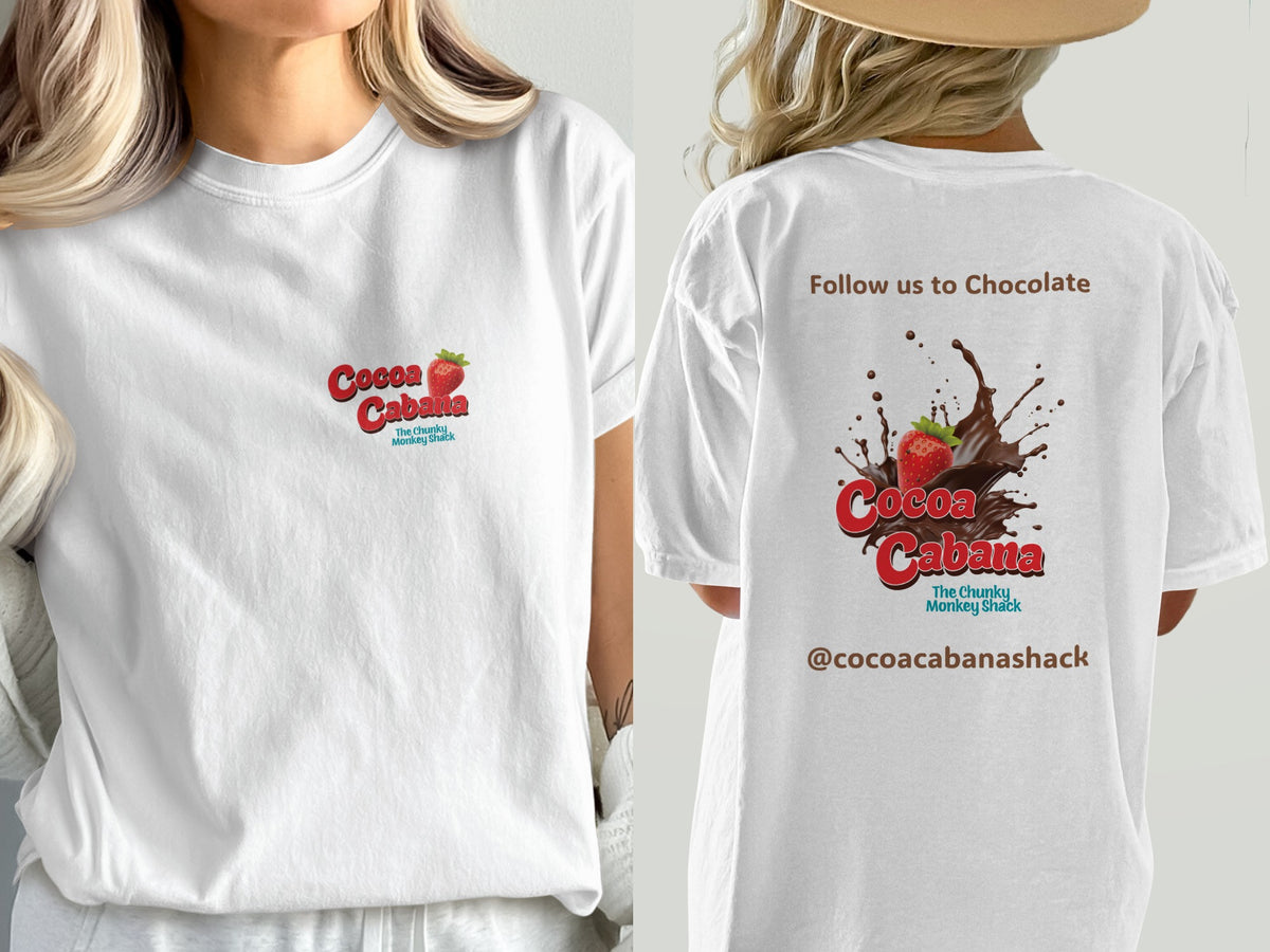 Cocoa Cabana Follow Us to Chocolate T-Shirt
