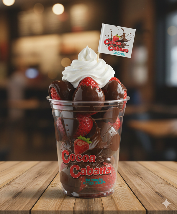 Fresh strawberries covered in warm melted chocolate. Sweet, smooth, and unforgettable.
