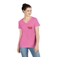 Cocoa Cabana Logo Pink V-Neck Women's T-Shirt